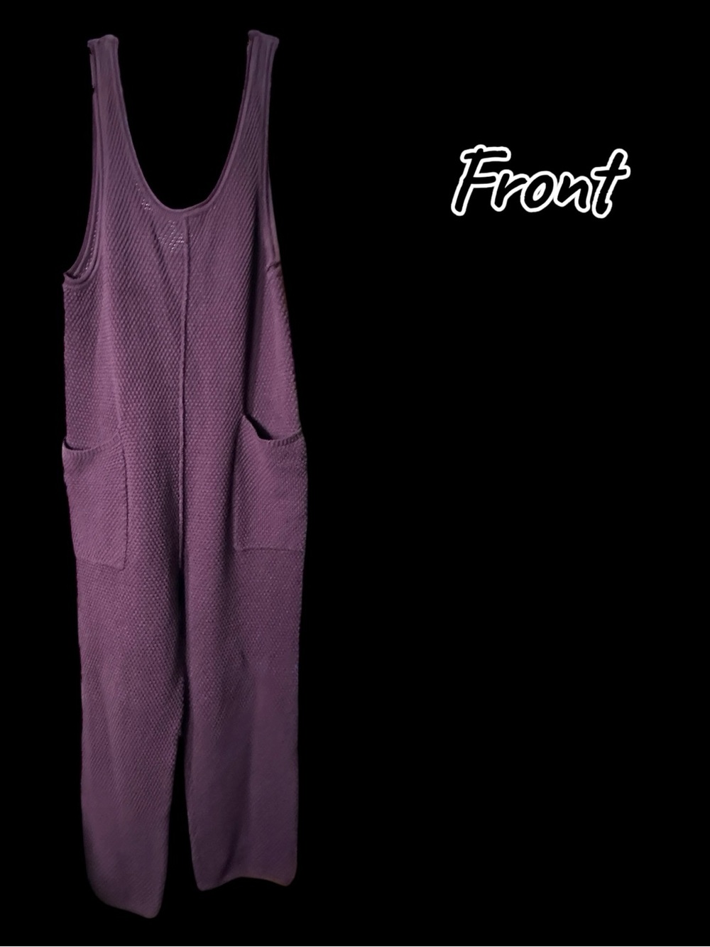 Free People Beach Hailee Sweater Jumpsuit in Vintage Wine. Size XS🍷 - Picture 12 of 13